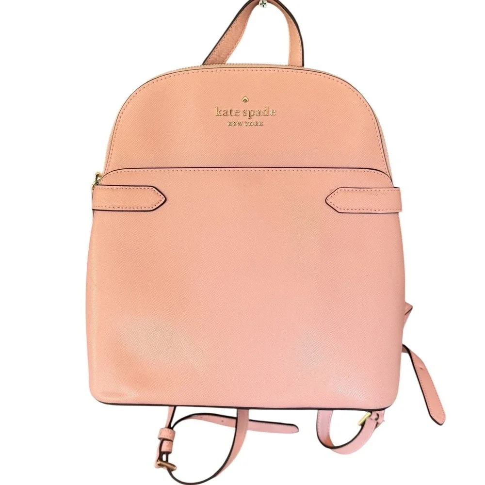 Kate Spade New York Stacei Dome Pale Pink Saffiano leather Leather Backpack
